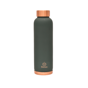 Benxo Copper Water Bottle, Olive Green