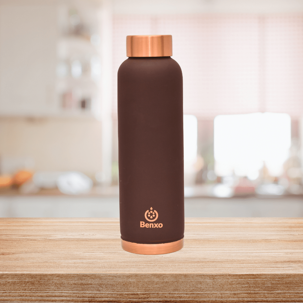 Benxo Copper Water Bottle, Espresso - Image 4